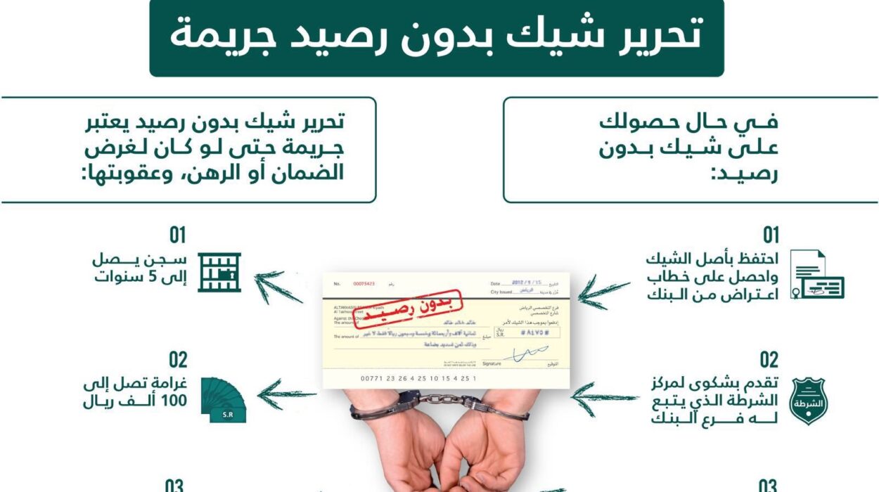 تحرير الشيكات والكمبيالات في السعودية