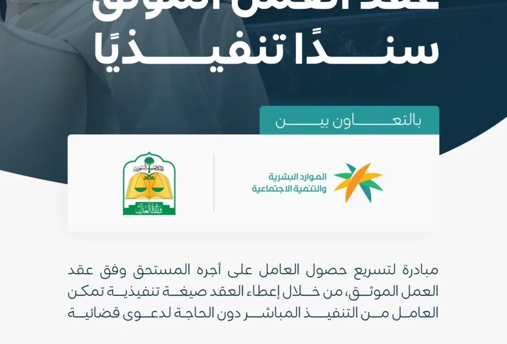 تنفيذ عقود العمل الإلكترونية